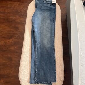 Kut from the Kloth Medium Blue High-Rise Straight Jeans